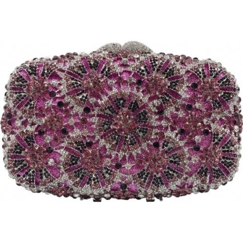 Red green Crystal Diamond clutch purse Women Metal Evening bags Clutches Bags Wedding Minaudiere Clutch Bridal Handbags Purses