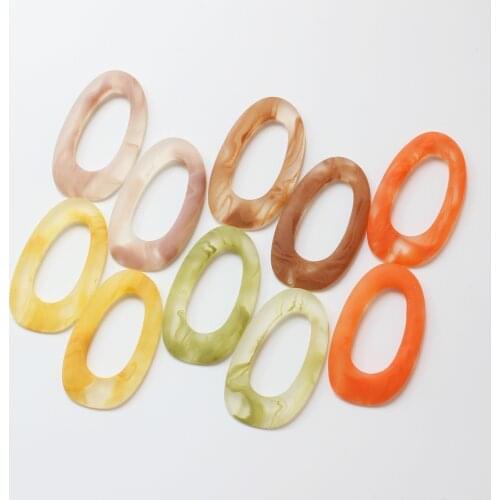 Summer style 30pcs/lot color print geometry irregular shape matte resin materials beads diy jewelry earring/garment accessory