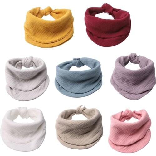 Gauze Baby Bibs Newborn Boys Girls Burp Cloth Bandana Cotton Soft Toddler Scarf Infant Saliva Towel Scarves Baby Shower Gift