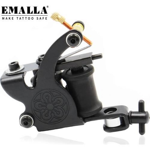 Coil Tattoo Machines Pattern Tattoo Machine Coloring Lining Tools 10 Warps Coils Tattoo Gun Kit Tattoo Supplies Free Shipping