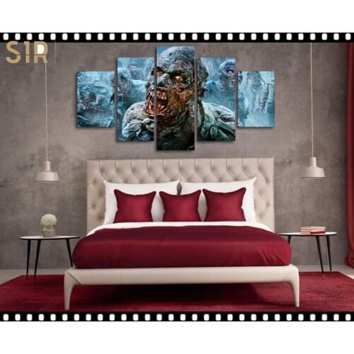 Wall Painting Canvas Printing HD Classic Movie Animation 5 Panel Home Decoration Template Living Room Poster Anime Decor Hero