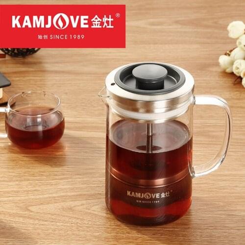 NEW ARRIVAL Kamjove Tea pot Pressure Pot Coffee Pot Pu'er Tea Art Pot French Presses Tea For Puer ORANGE A75 A76 380ml 560ml
