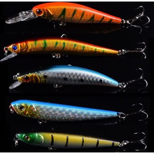 New Mixed 5pcs/lot fishing Minnow Variable Fishing lures Bait Fishing lure good fishing Sharp Hooks Wobblers with 3D eys
