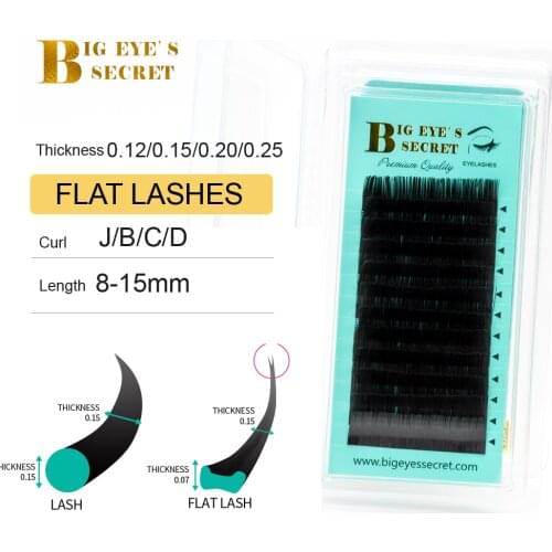 Big eyes secret Lashes 12 Lines Cashmere Flat Lashes Ellipse Eyelash Extension Professional Lash Extensions Flat Lashes