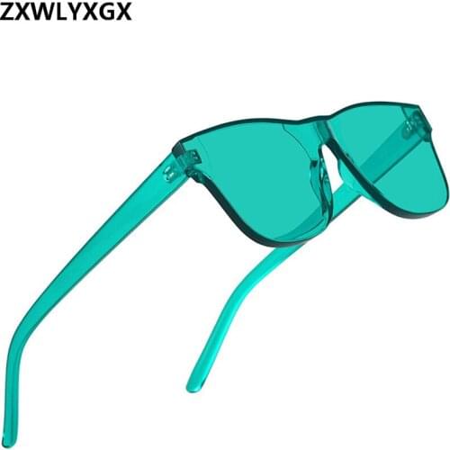 2021 New Fashion Polygon Sunglasses Women Men Brand Designer Vintage Clear Sun Glasses Sexy Couple Eyewear UV400
