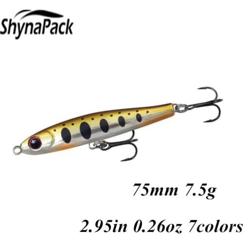 Fishing lures Sinking Pencil 75mm 7.5g Surface Hard Baits Artificial Fishing Wobblers Bass Pike Trout Isca Swimbaits Pesca