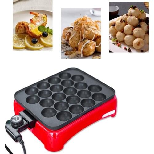 Takoyaki Maker Chibi Maruko Machine Household Octopus Balls Maker Baking Forms Mold Pan Non-Stick Bakeware