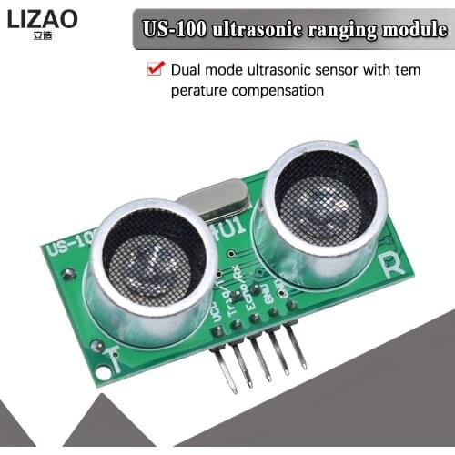 WAVGAT US-100 Ultrasonic Sensor Module DC 2.4V - 5V With Temperature Compensation Range Distance 450cm For Arduino