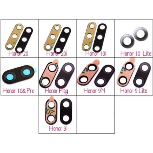 Original rear back camera lens glass replacement for Huawei Honor 20 20i 10i 10 play 9i 9N Honor 9 lite