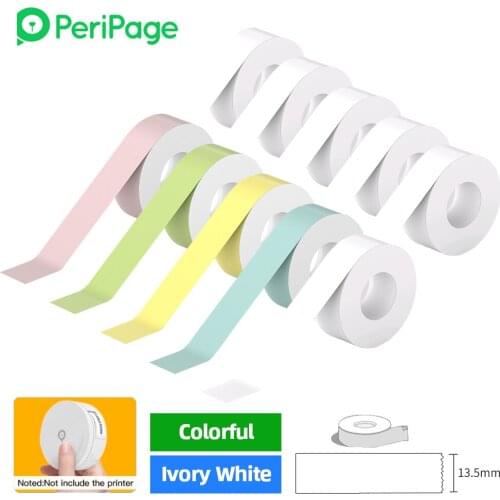 1 Roll PeriPage Adhesive Label Paper Cute Pattern Sticky Tape Thermal Paper Name Price Barcode Sticker for PeriPage L1 Printer