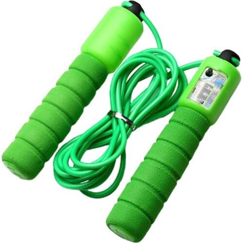 Adult figure skipping length can be adjusted Automatic counting meter Flexible soft plastic rope 1 pcs