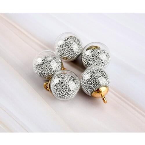 16#10pcs Alloy Hook Hollow Hand-made Glass Bead Not Ceramic Beads Yoga Beads & Jewelry Making Glass Beads Wholesale #IZ523