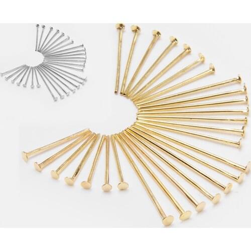 200pcs/bag 16 20 24 28 mm loose Metal Head Eye flat Head Pin For DIY Jewelry Making Findings Accessories Bulk Wholesale Supplies