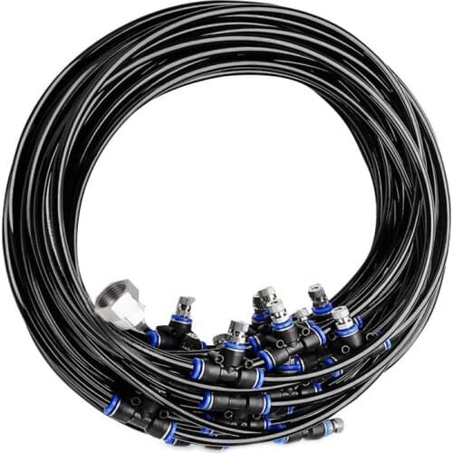 3/4'' Point Connector Watering Automatic Distribution System Lawn Irrigator Kit For Trampoline Patio Misting Outdoor Water Fun