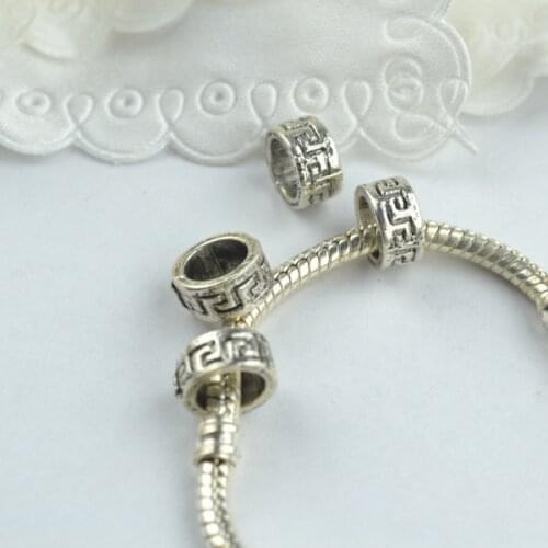 30 pcs alloy beads Round Shape charm tibetan silver diy beads for European bracelet jewelry making 1868