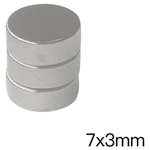 50/100/200 pcs 7x3mm Round Neodymium Magnets N35 Small Magnets Disc Strong Cylinder Rare Earth 7*3mm