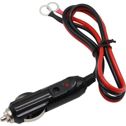 12 / 24 V-20 A Car Male Plug Cigarette Lighter Adapter Power Supply Cord With Cable Wire Apply To Cigarette Lighter Socket