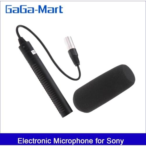 Andoer Video Recording Interview Stereo Condenser Unidirectional Microphone Mic for Sony Panosonic Camcorder--XLR Interface