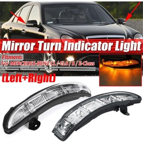 Car Side Mirror LED Turn Signal Light Lamp Indicator for Mercedes-Benz W211 W221 W216 W219 2007-2011 Rearview Indicator Light