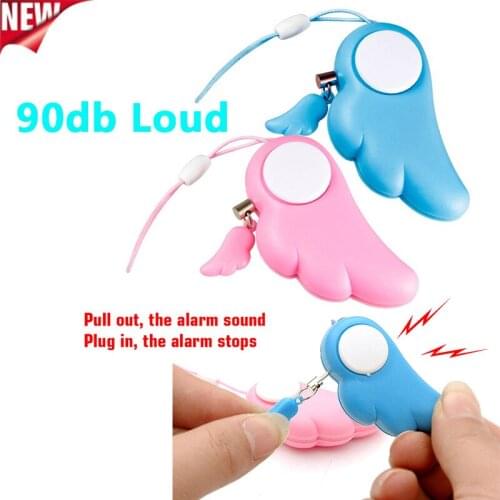 Self Defense Keychain Alarm 90dB Security Protect Alert Scream Loud Emergency Alarm Keychain Personal Defense For Women Child