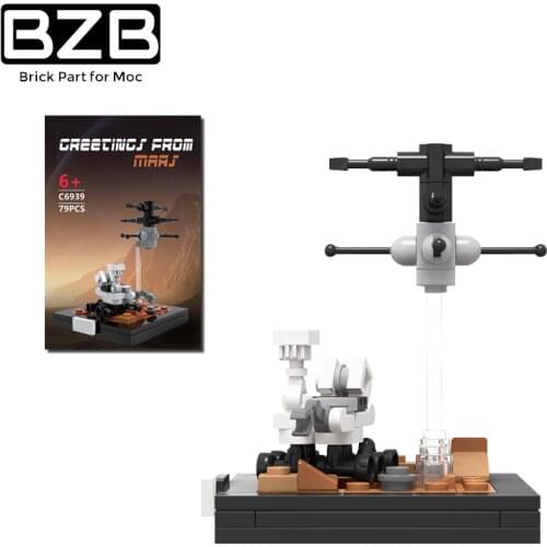 BZB MOC Mars 2020 Vignette Planet Vehicle 65435 Building Blocks Model Bricks Parts Kids Brain Games DIY Toys Brithday Best Gifts