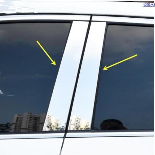 Decorative Middle Pillar Decorative Plate Mouldings Cover For Nissan Qashqai 2016 2017 2018 10PCS/SET Stainless Steel CA063