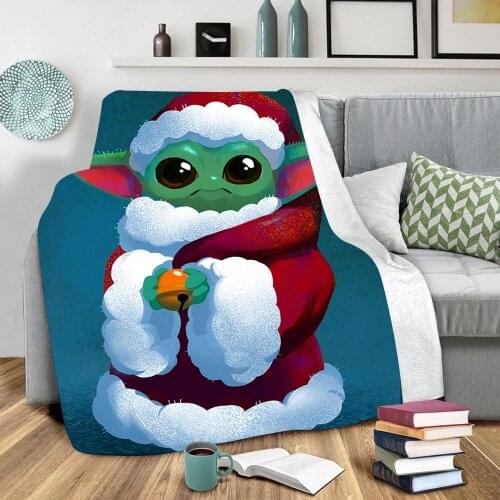 Disney Star Wars Yoda Baby Anime Blanket Throw Duvet Bedroom Decoration for Kids Children Baby Teen Keep Warm Comfortable Soft