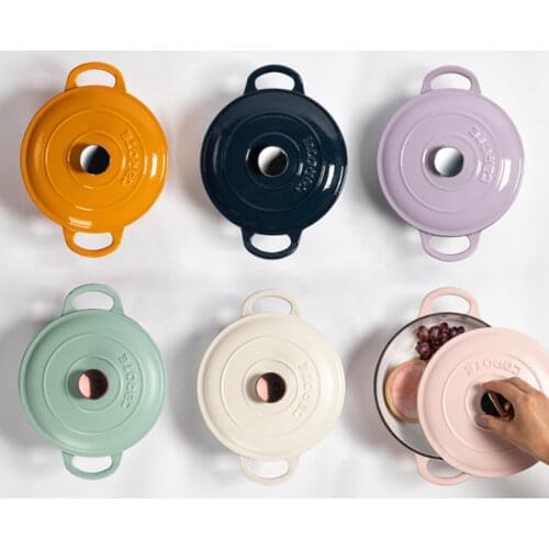 Enamel Soup Pot Multifunction Stew Non Stick Soup Pot Stock With Lid Juego De Ollas De Cocina Kitchen Accessories ZY50SP