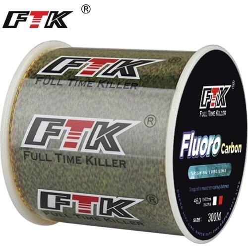 FTK 500m invisible fishing line 0.20mm-0.50mm 4.13LB-34.32LB super spot line sinking spot carp fluorocarbon line