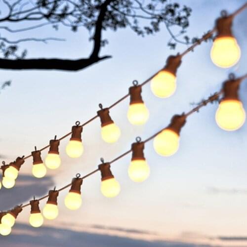 G50 Clobe Ball Outdoor Patio String Light Connectable Lights With Shatterproof Bulb Commercial Hanging Garland for Party Xmas