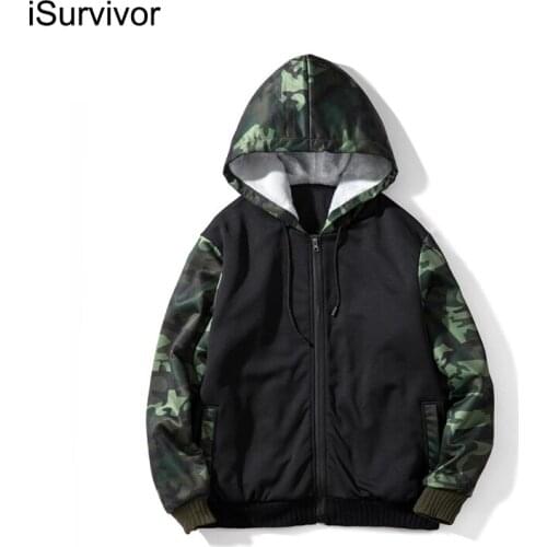 ISurvivor 2021 mens plus velvet warm cardigan sweater outdoor loose large size coat autumn and winter leisure