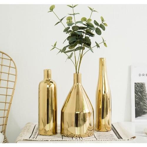 Creative Porcelain Vase Modern Home Decoration Accessories Ceramic Vases For Flowers Desk Living Room Decoration Wedding Decor