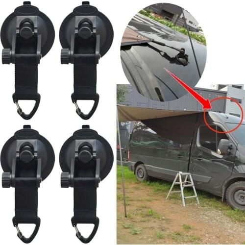 Suction Cup Anchor Securing Hook Tie Down Camping Tarp Car top Side Awning Pool Tents Securing Hook Universal outdoor tools