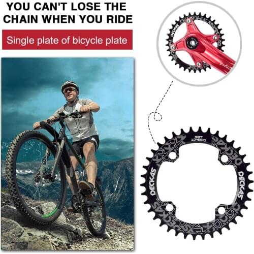Round Narrow Wide Chainring Bicycle Chainwheel 104BCD MTB Mountain Bike Crankset Easily Installation Personal Bicycle Parts