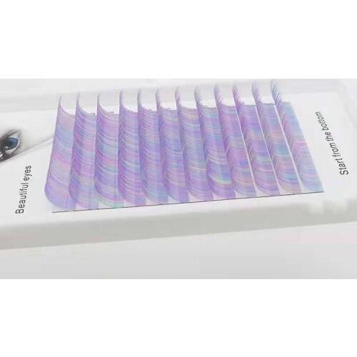 Curls 0.07/0.1 8 / 15mm C/D false eyelashes rainbow color eyelashes personality color eyelashes false eyelash extension