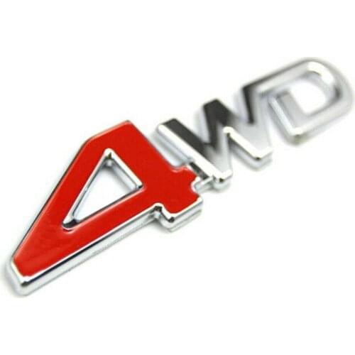 New Car Styling 4WD Zinc Alloy 3D Emblem Badge Sticker Car Turbo Boost Loading Boosting 3D Metal Chrome Decal Auto stickers