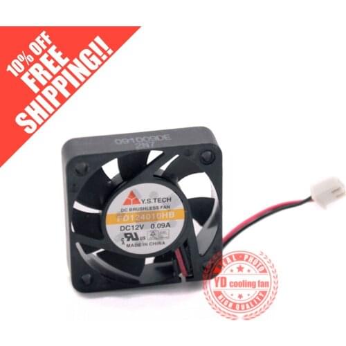 NEW Y.S.TECH FD124010HB 4010 12V 0.09A 4CM Double Ball bearing cooling fan
