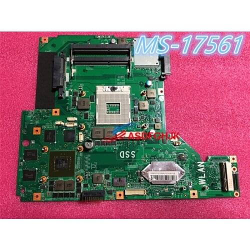 Original MS-1756 FOR MSI GE70 LAPTOP MOTHERBOARD MS-17561 REV 1.0 / 1.1 Test OK