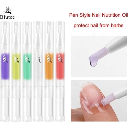 Biutee Nail Nutrition Cuticle Oil Pen 5ml Nourishing Treatments for Cuticle Removal Revitalizer Oil Nail Polish Nourishment Skin