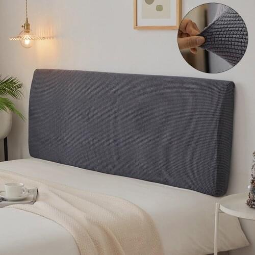 Plush Bed CoverBed Head Cover Protective Cover Washable Dust Cover Size S-XL Headboard Cover Elastic Bed Headboard Covers D30