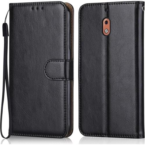 Luxury Leather Case for On NOKIA 2.1 TA-1080, TA-1092, TA-1084, TA-1093, TA-1086 Wallet Stand Flip Case Phone Bag with Strap