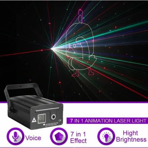 Sharelife Mini RGB Duck Dancer Animation Gobo Effect Laser Light DMX for Wedding DJ Show Karaoke Party Nightclubs Stage Lighting