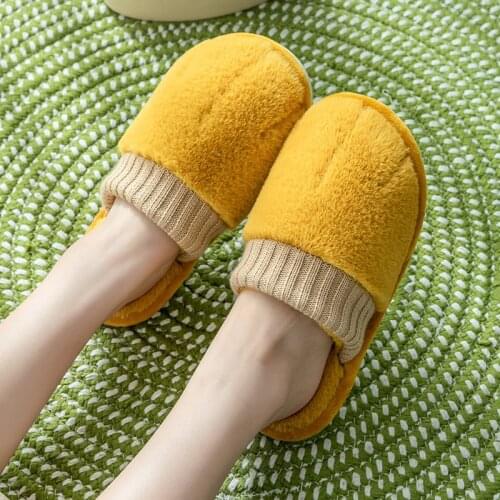 Men Women Slippers Winter Warm Cat Paw Cartoon Cute Flip Flop Shoes Couple Home Fashion Non-slip Flat Indoor Casual House Slides