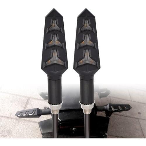 Motorcycle Signal Lamp Moto Turn Signal Light Fishbone Flowing Water LED For DUCATI Monster S2R 800 821 797 695 696 796 400 M400