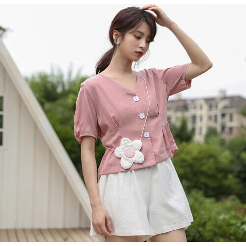 SPENIC TENSIC Women's Short Shirts