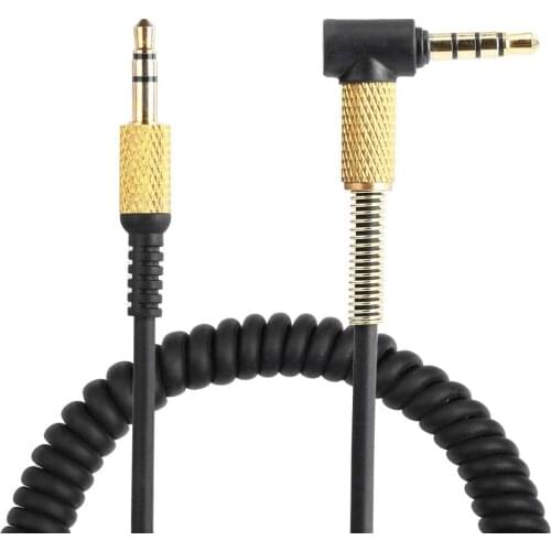 Spring Coiled OFC Replacement Cable Extension Cord for Marshall Major Monitor Mid I II 2 III A.N.C Voice Bluetooth Headphones