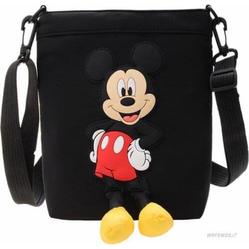 New Disney mickey mouse Girls messenger bag fashion new small bag cute girl canvas shoulder bag childrens small square bag