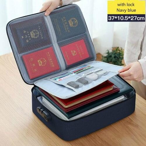 Document Ticket Bag Large Capacity Certificates Files Organizer for Home Travel Important Items Folder Storage Bag Organizer bag