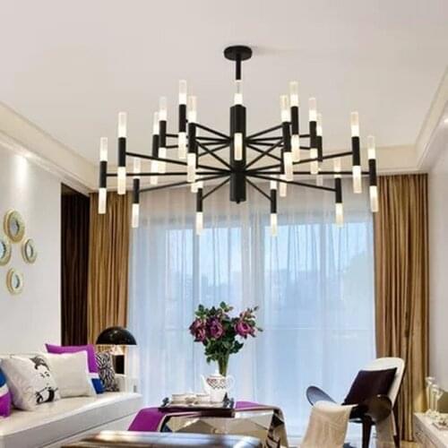 Nordic Led Chandeliers 20 Heads Dining Living Room Restaurant Lighting Fixtures Luminaire Lustres Industrial Vintage Chandelier