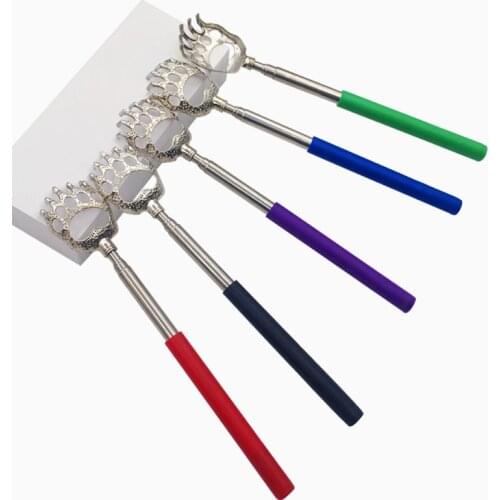 Back Scratcher Massager Telescopic Anti Itch Back Scraper Scalp Massager Claw Clip Extendable Telescoping Itch Scratching Hackle